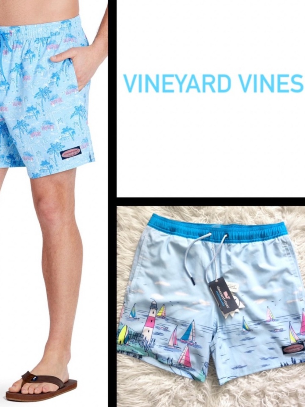 NWT Vineyard Vines 7” Chappy Swim Trunks